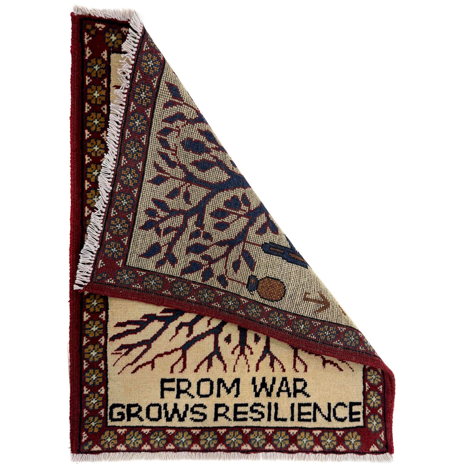 Hand Knotted War Rug 2' 0" x 2' 6" (ft) - No. Y39981