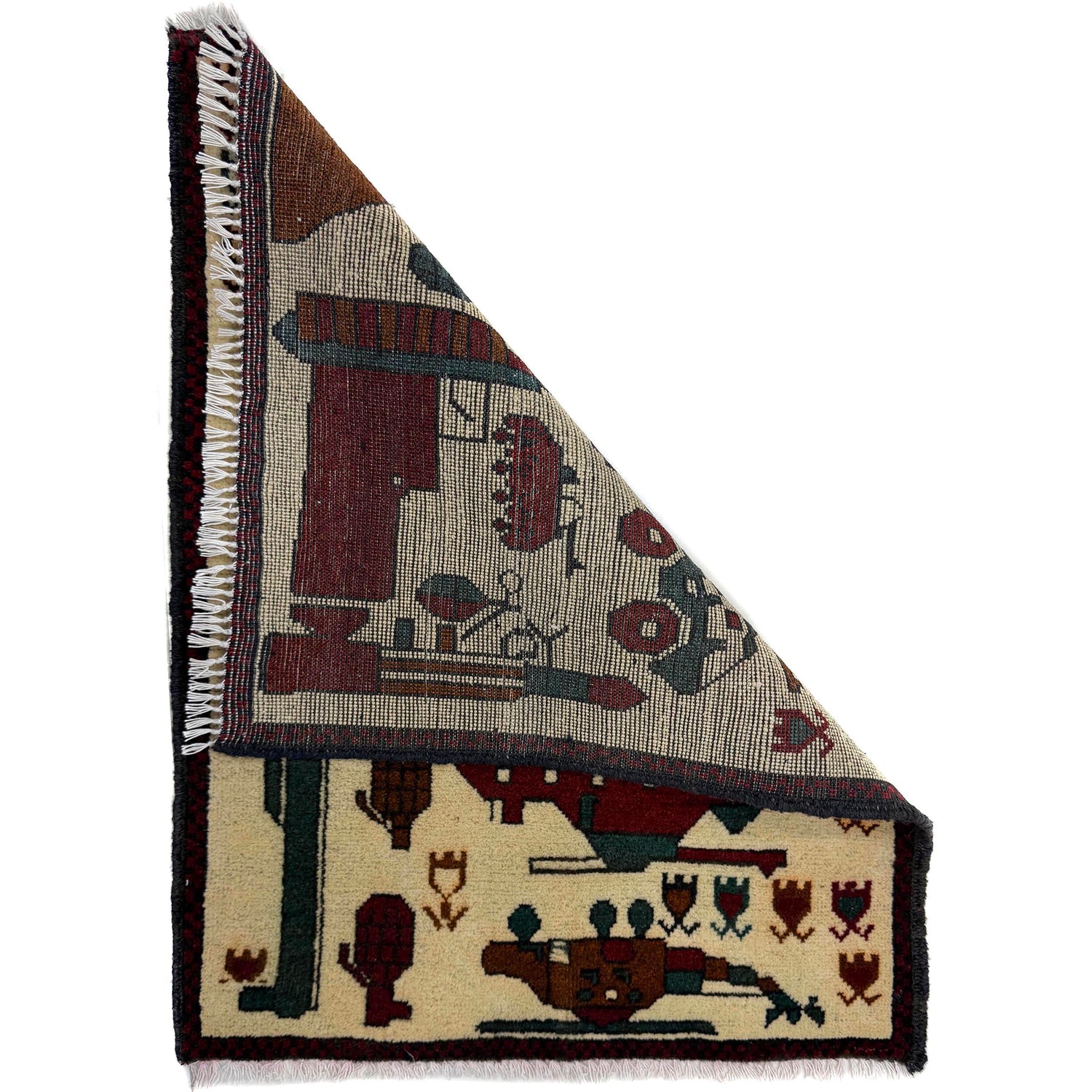Handmade War Rug 1' 11" x 2' 7" (ft) - No. Y39985