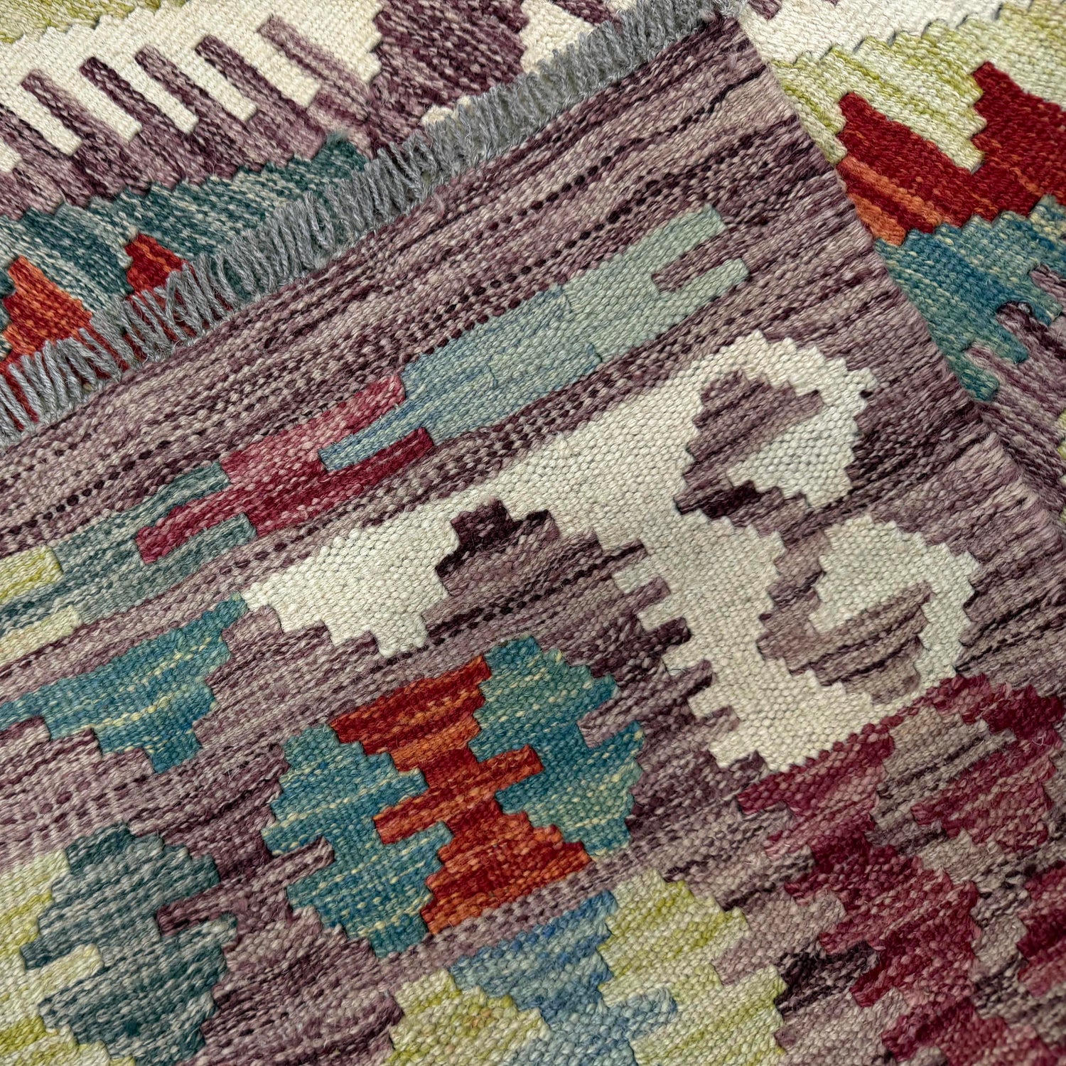 Handmade Vegetable Kilim 6' 0" x 7' 9" (ft) - No. Y39988