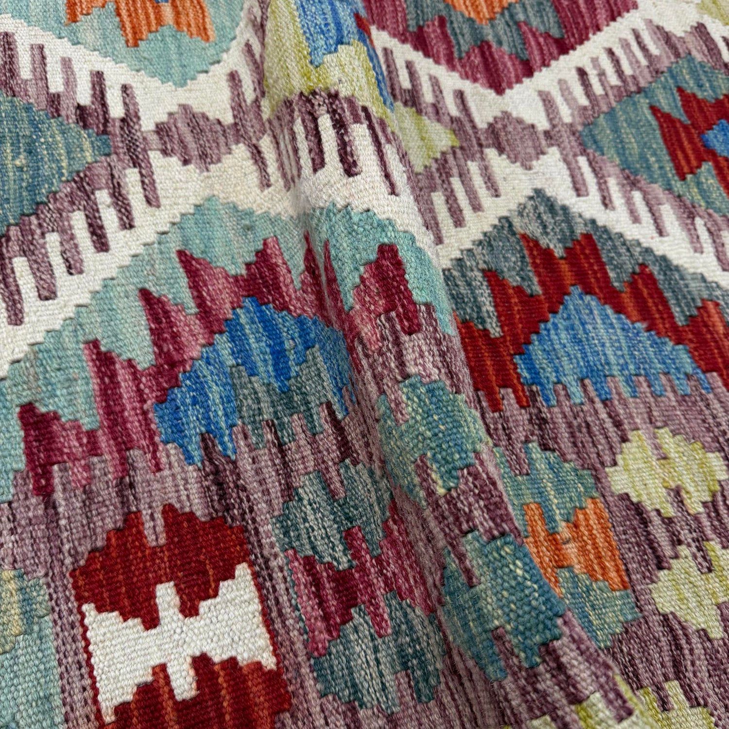 Handmade Vegetable Kilim 6' 0" x 7' 9" (ft) - No. Y39988
