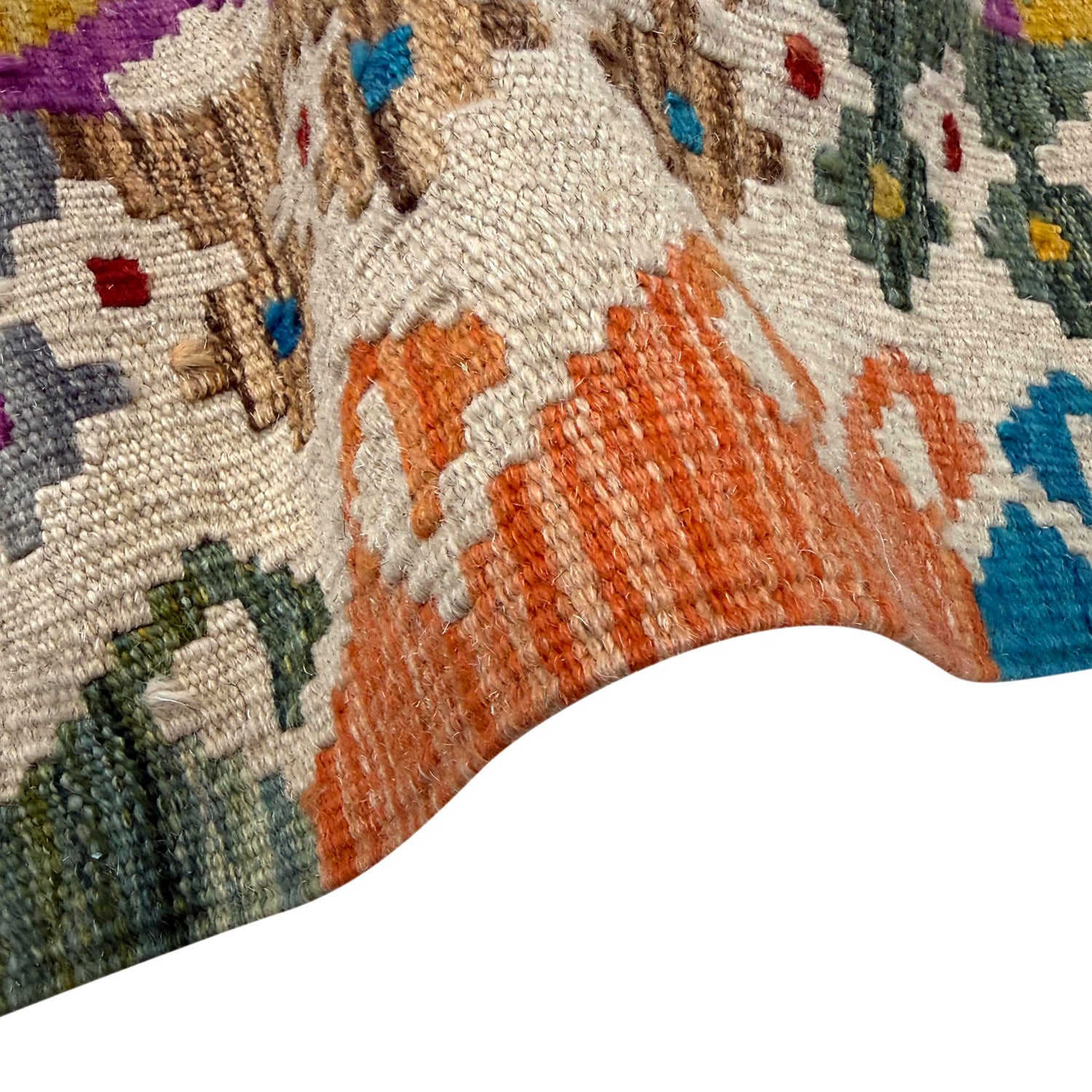 Handmade Vegetable Kilim 5' 7" x 8' 3" (ft) - No. Y39989