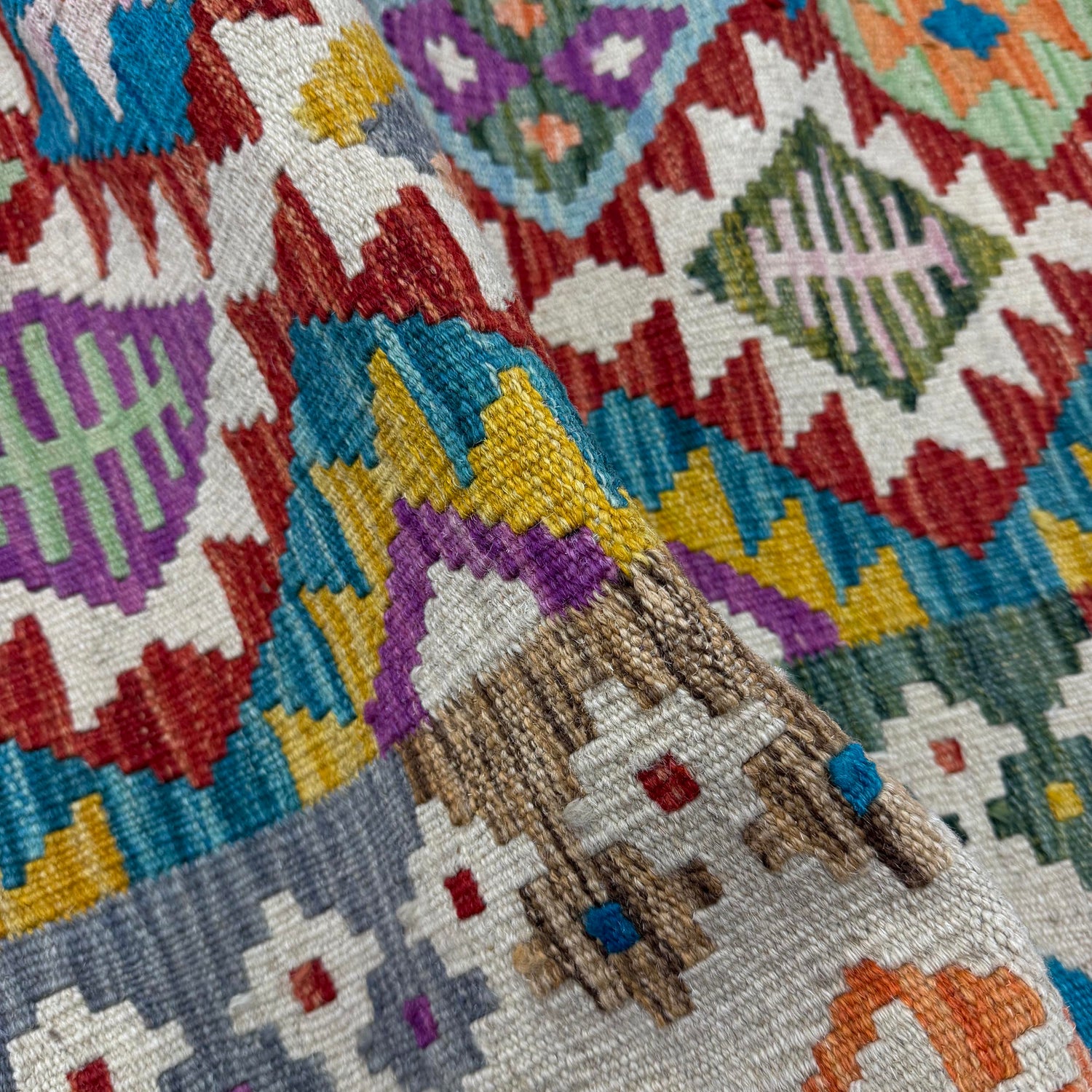 Handmade Vegetable Kilim 5' 7" x 8' 3" (ft) - No. Y39989