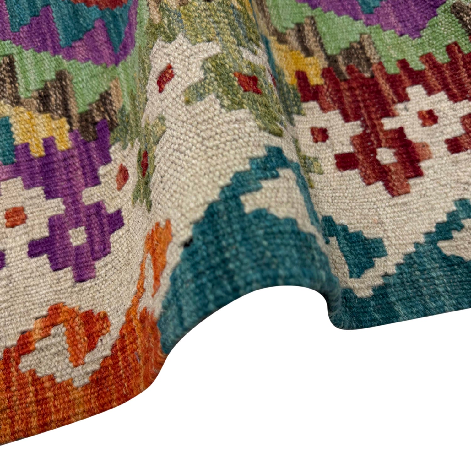 Handmade Vegetable Kelim 5' 10" x 8' 6" (ft) - No. Y39990