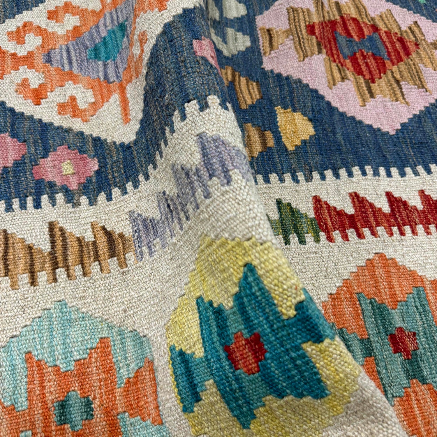 Handmade Vegetable Kilim 5' 8" x 8' 2" (ft) - No. Y39991