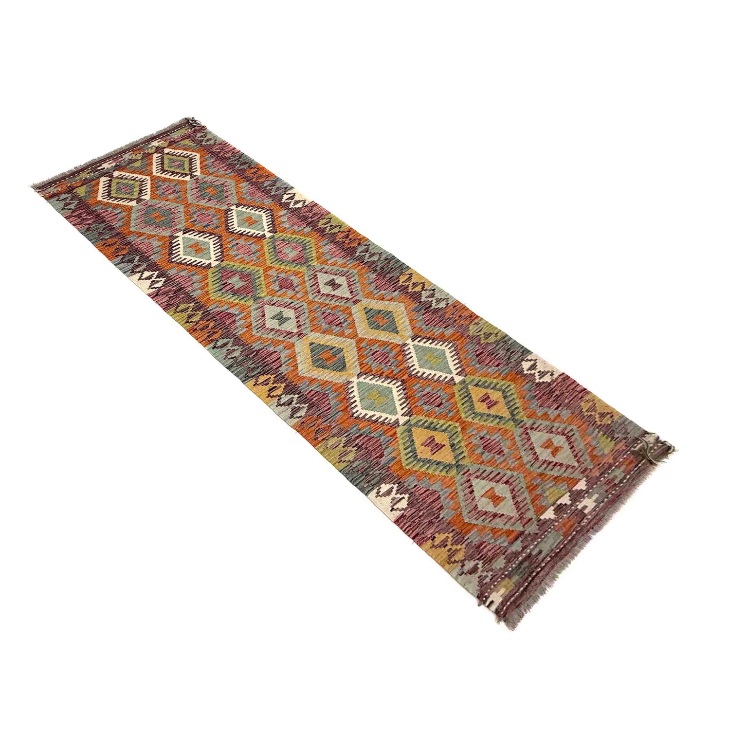 Vegetable Kelim Runner 2' 11" x 9' 6" (ft) - No. Y39993