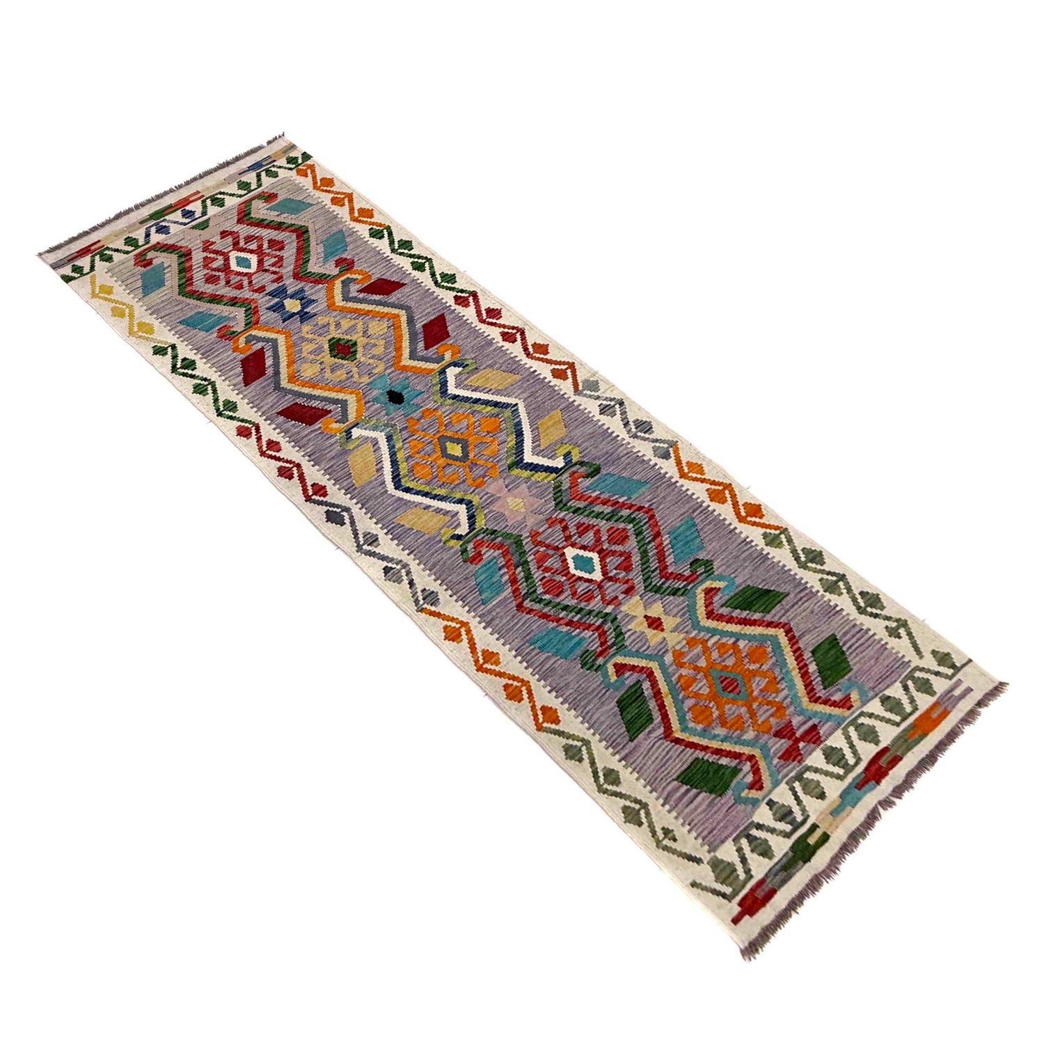 Vegetable Kilim Runner 2' 11" x 9' 8" (ft) - No. Y39994