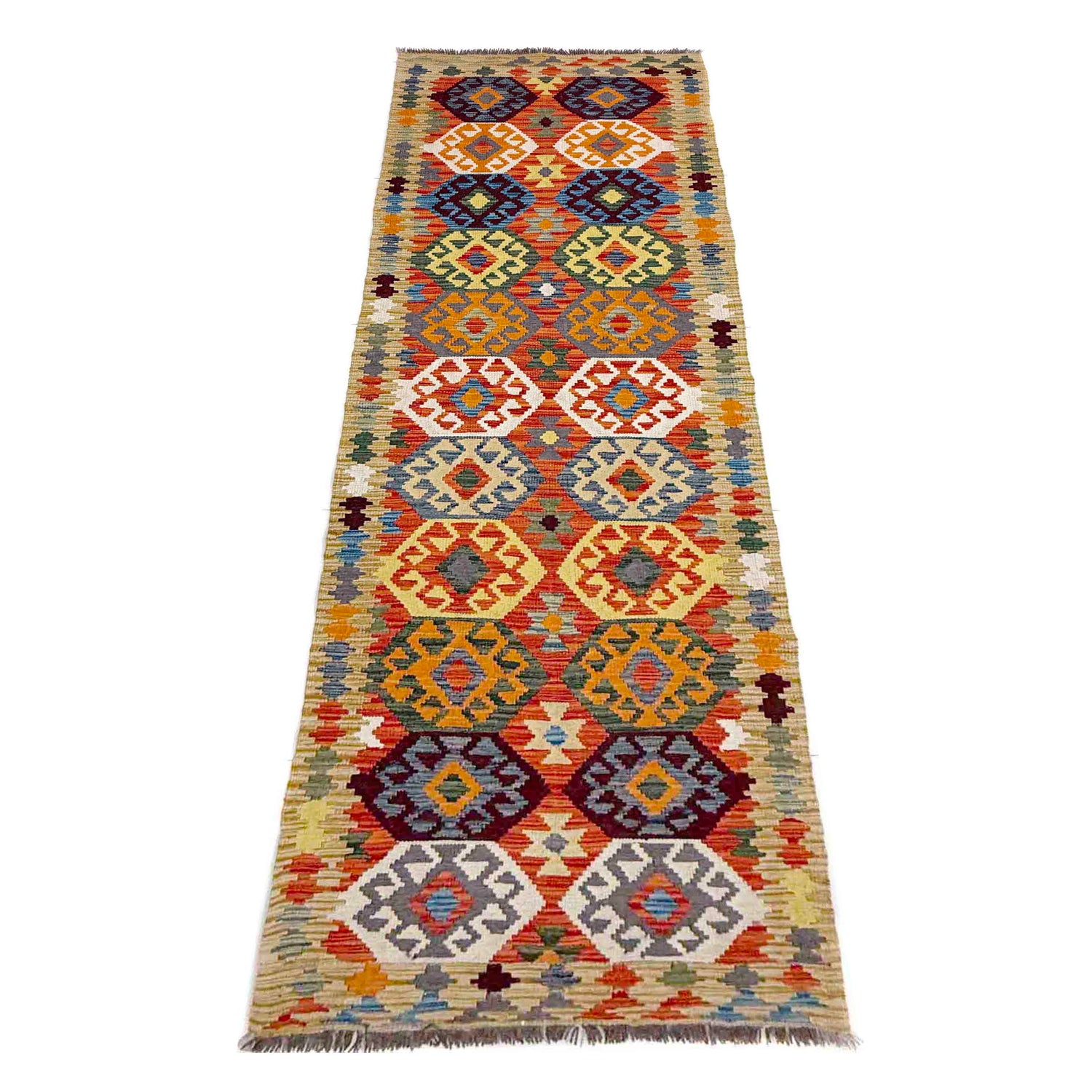 Vegetable Kilim Runner 2' 8" x 9' 7" (ft) - No. Y40000