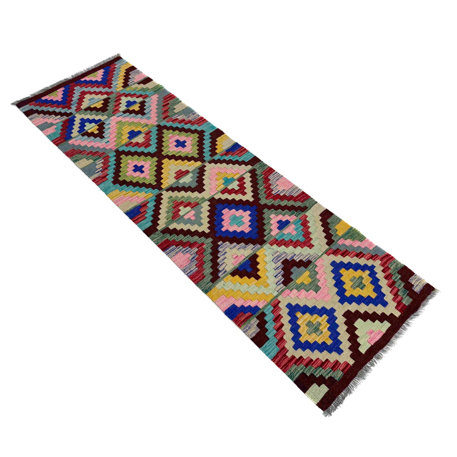 Vegetable Kilim Runner 2' 3" x 6' 9" (ft)- No. Y40005