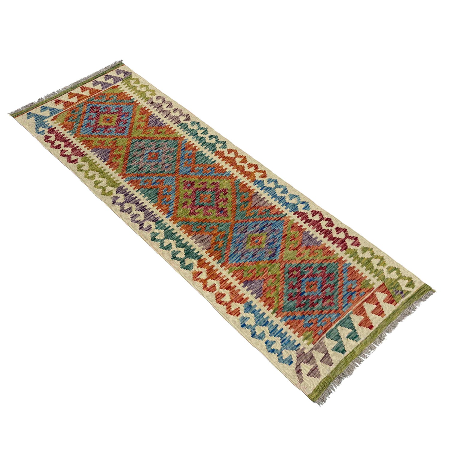 Vegetable Kilim Runner 2' 2" x 6' 6" (ft)- No. Y40008