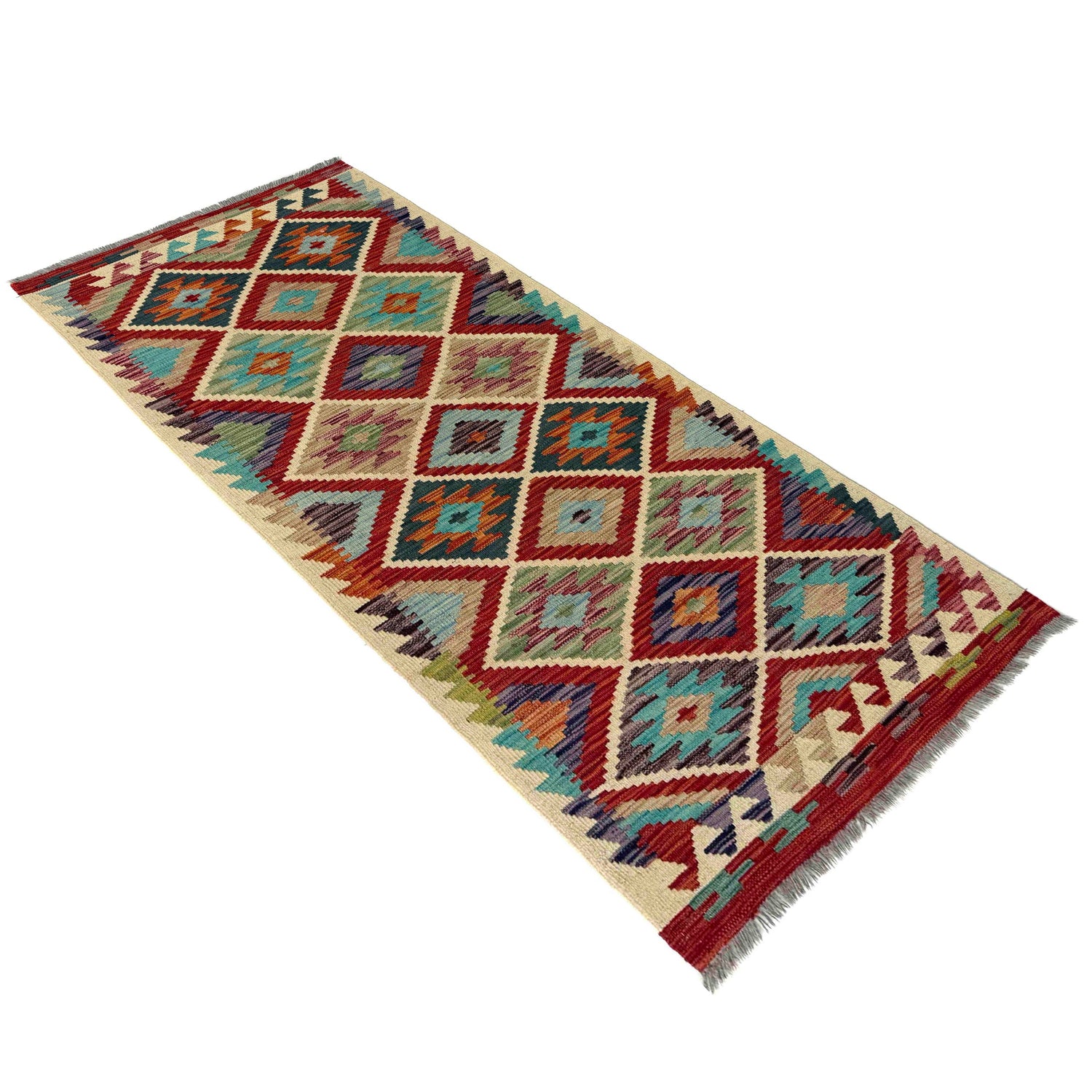 Vegetable Kelim Runner 2' 9" x 6' 4" (ft)- No. Y40009