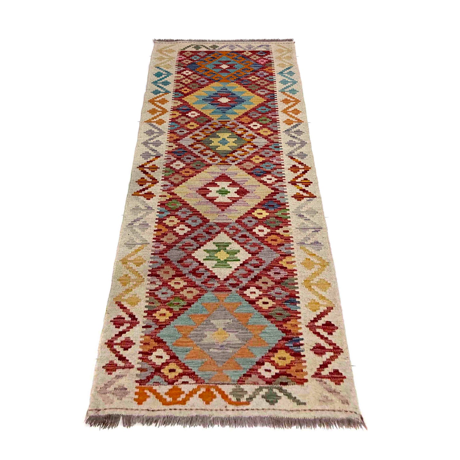 Vegetable Kilim Runner 2' 6" x 6' 11" (ft)- No. Y40010