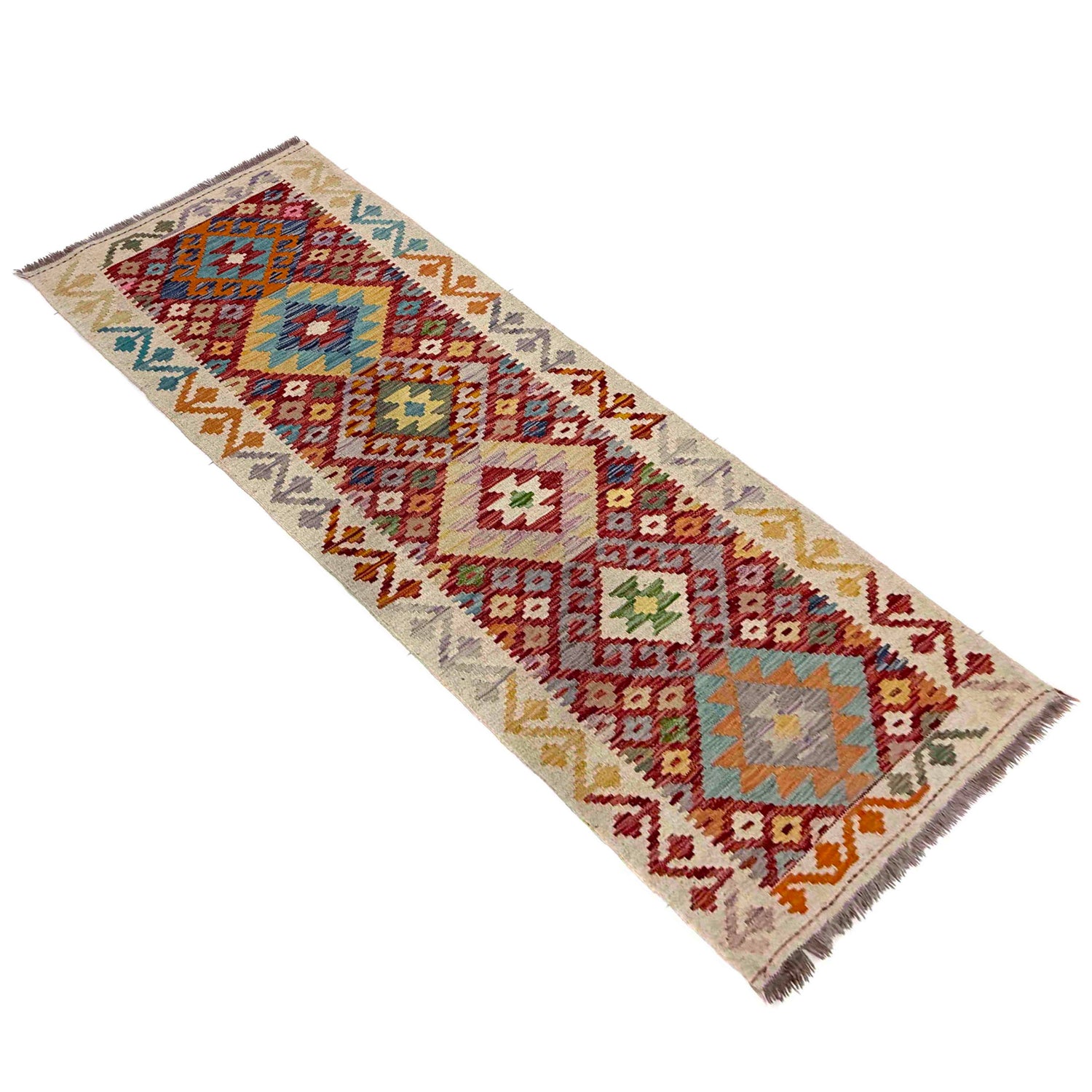 Vegetable Kilim Runner 2' 6" x 6' 11" (ft)- No. Y40010