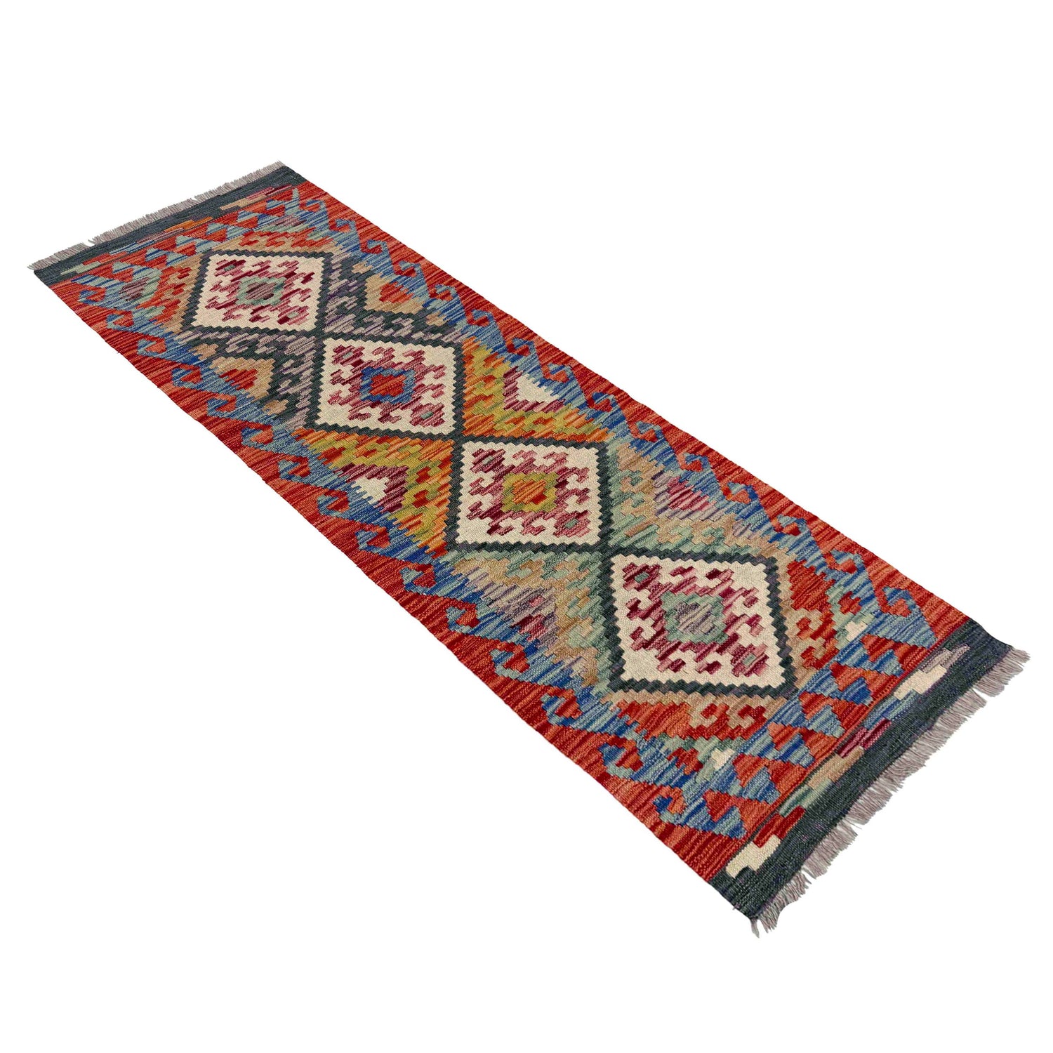 Vegetable Kelim Runner 1' 10" x 4' 10" (ft)- No. Y40011