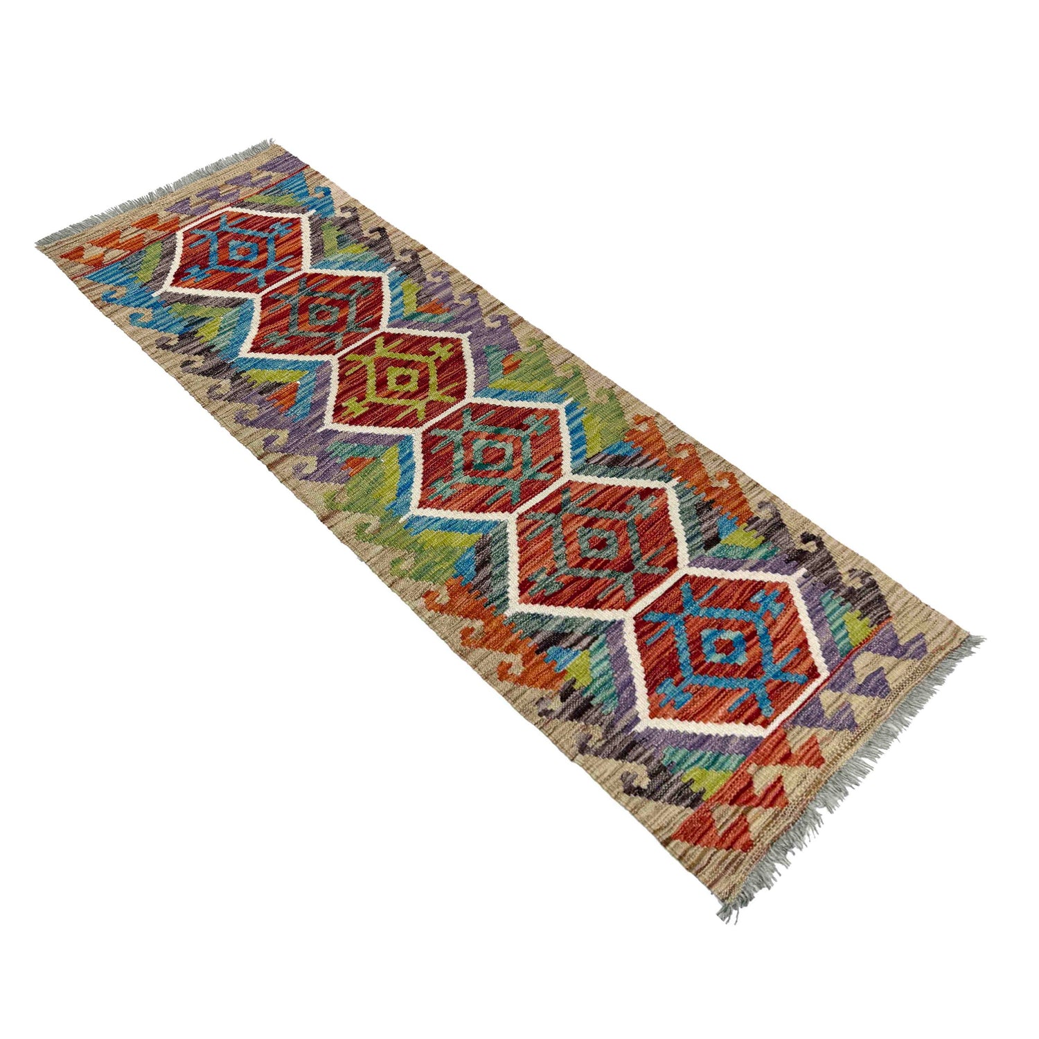 Vegetable Kilim Runner 1' 7" x 4' 8" (ft)- No. Y40018