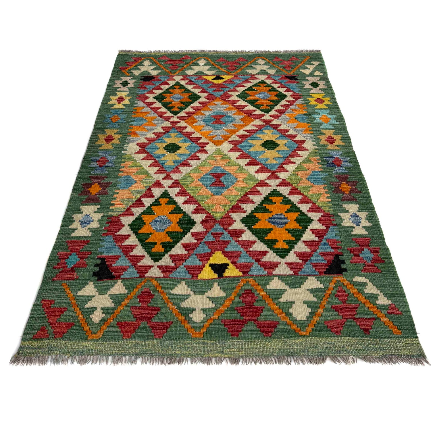 Handmade Vegetable Kilim 3' 3" x 5' 0" (ft) - No. Y40033