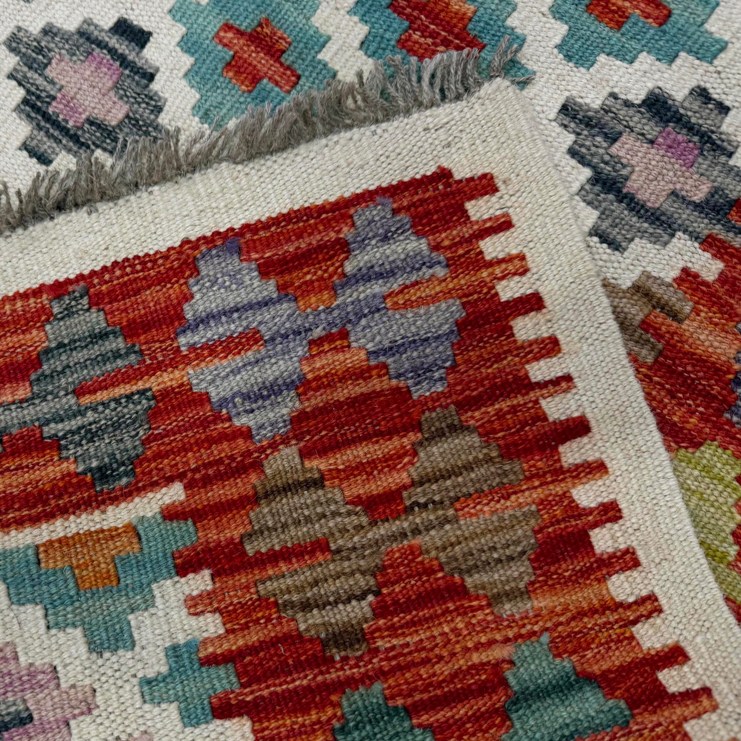 Handmade Vegetable Kilim 2' 7" x 4' 1" (ft) - No. Y40036