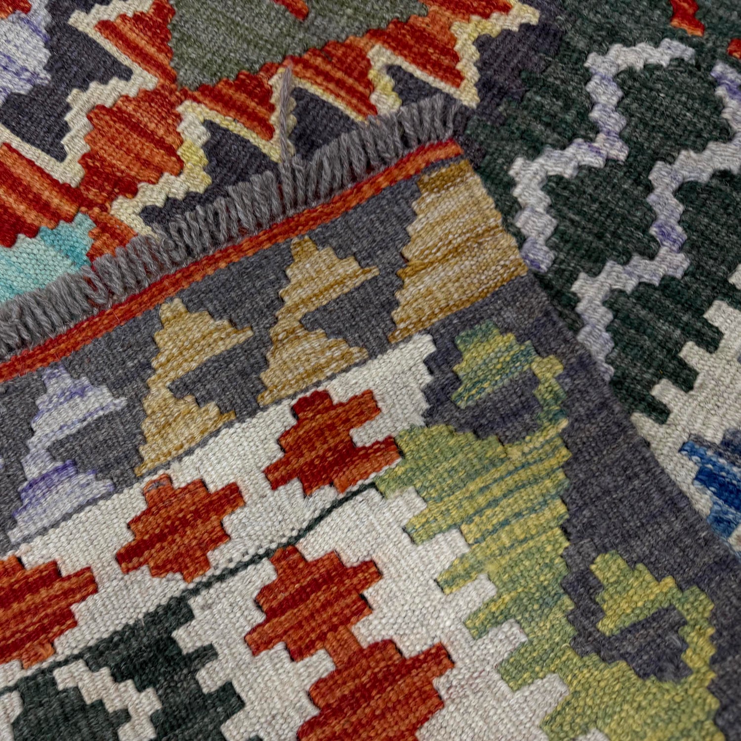 Handmade Vegetable Kilim 3' 3" x 4' 8" (ft) - No. Y40038