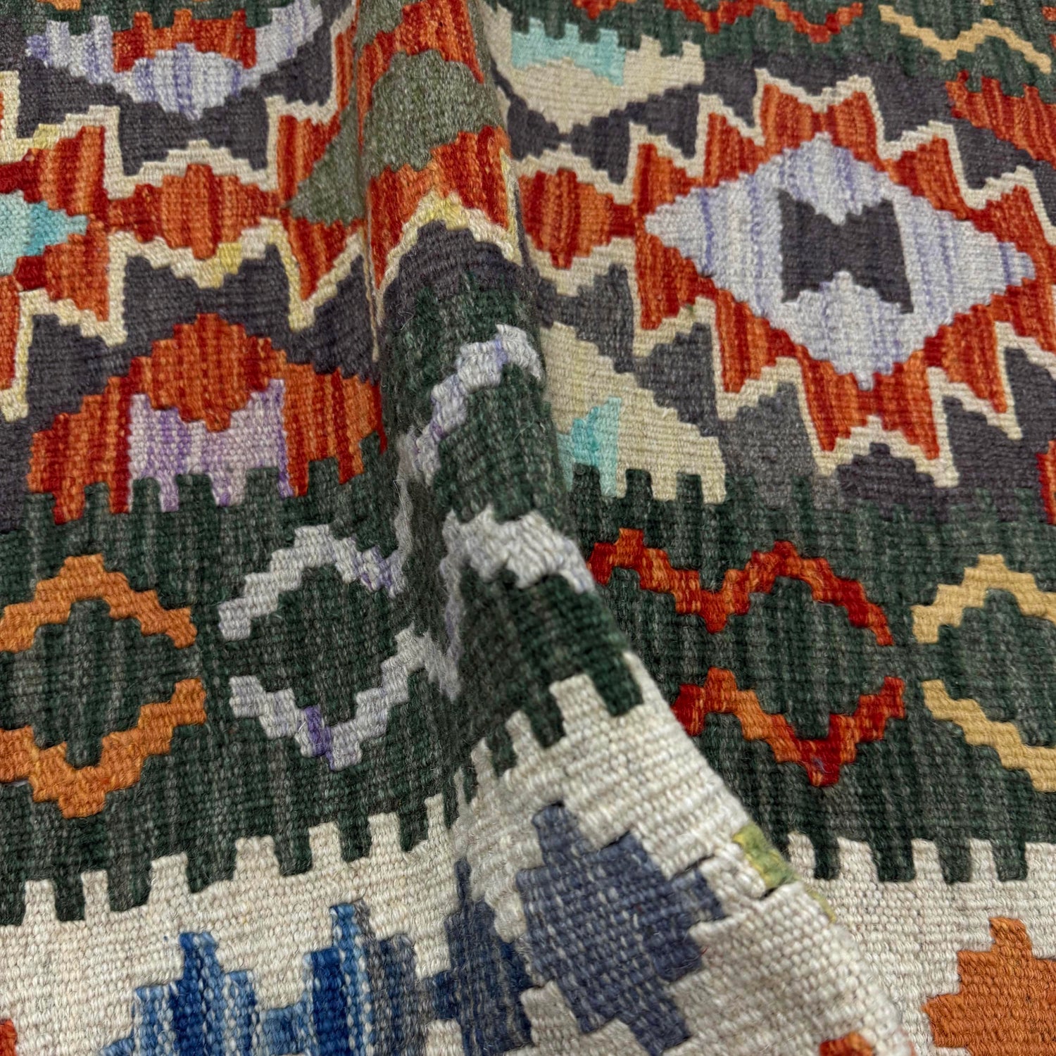 Handmade Vegetable Kilim 3' 3" x 4' 8" (ft) - No. Y40038