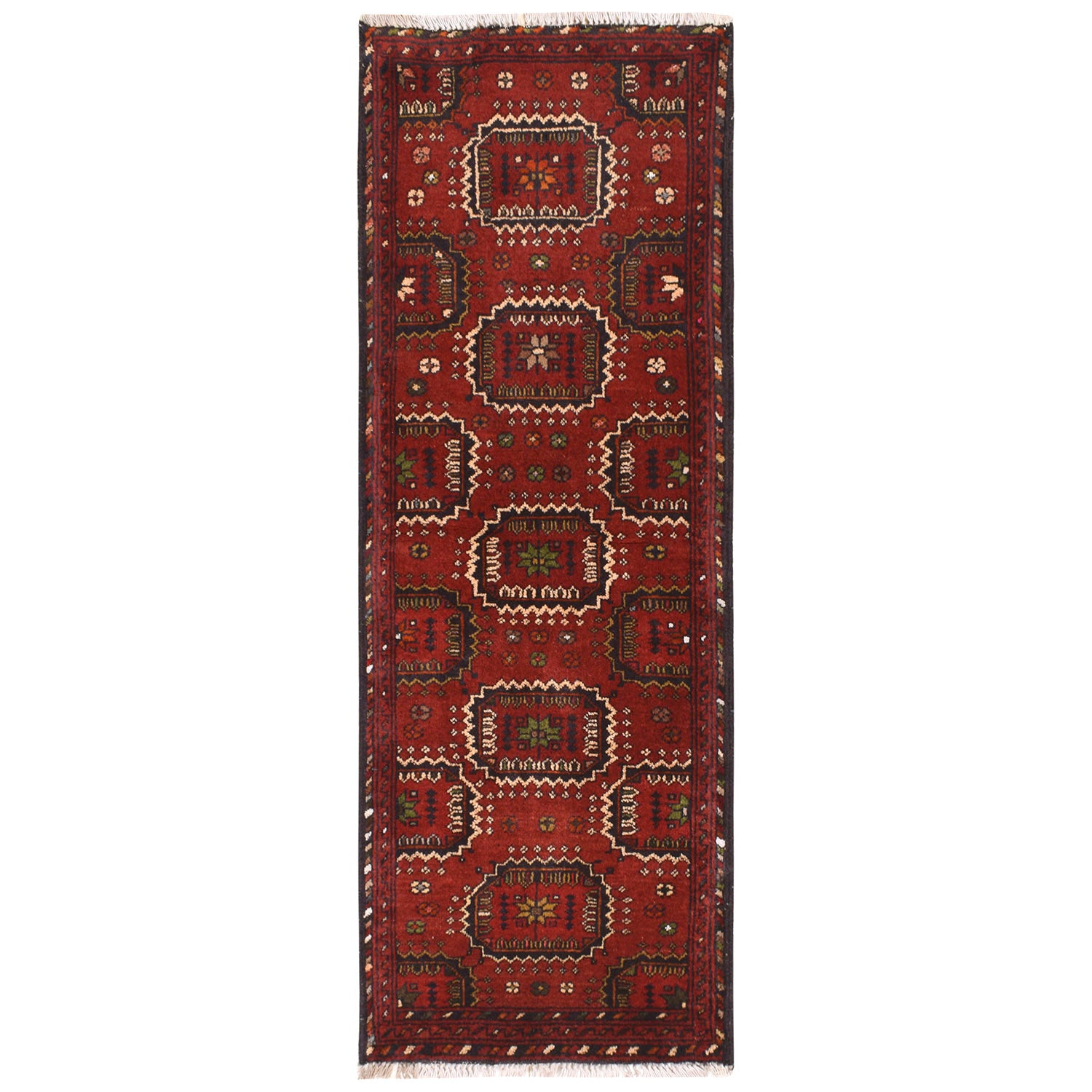 Handmade Khal Mohammadi Runner 1' 7 x 4' 7 (ft) - No. 10912