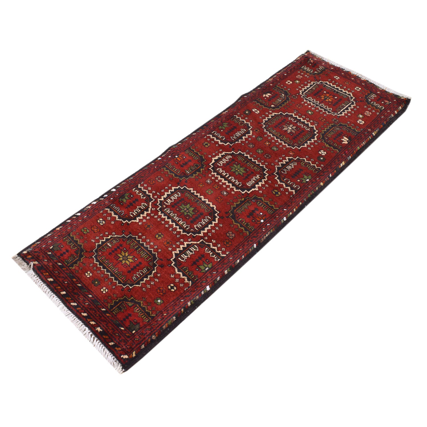 Handmade Khal Mohammadi Runner 1' 7 x 4' 7 (ft) - No. 10912