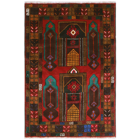 Baluchi Rug 2' 7 x 4' 1 (ft) - No. 11264