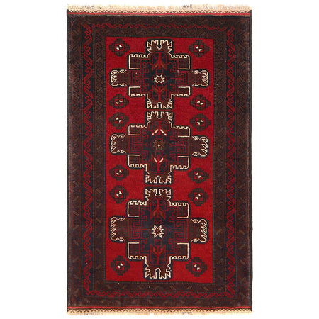 Baluchi Rug 3' 0 x 4' 9 (ft) - No. 11423