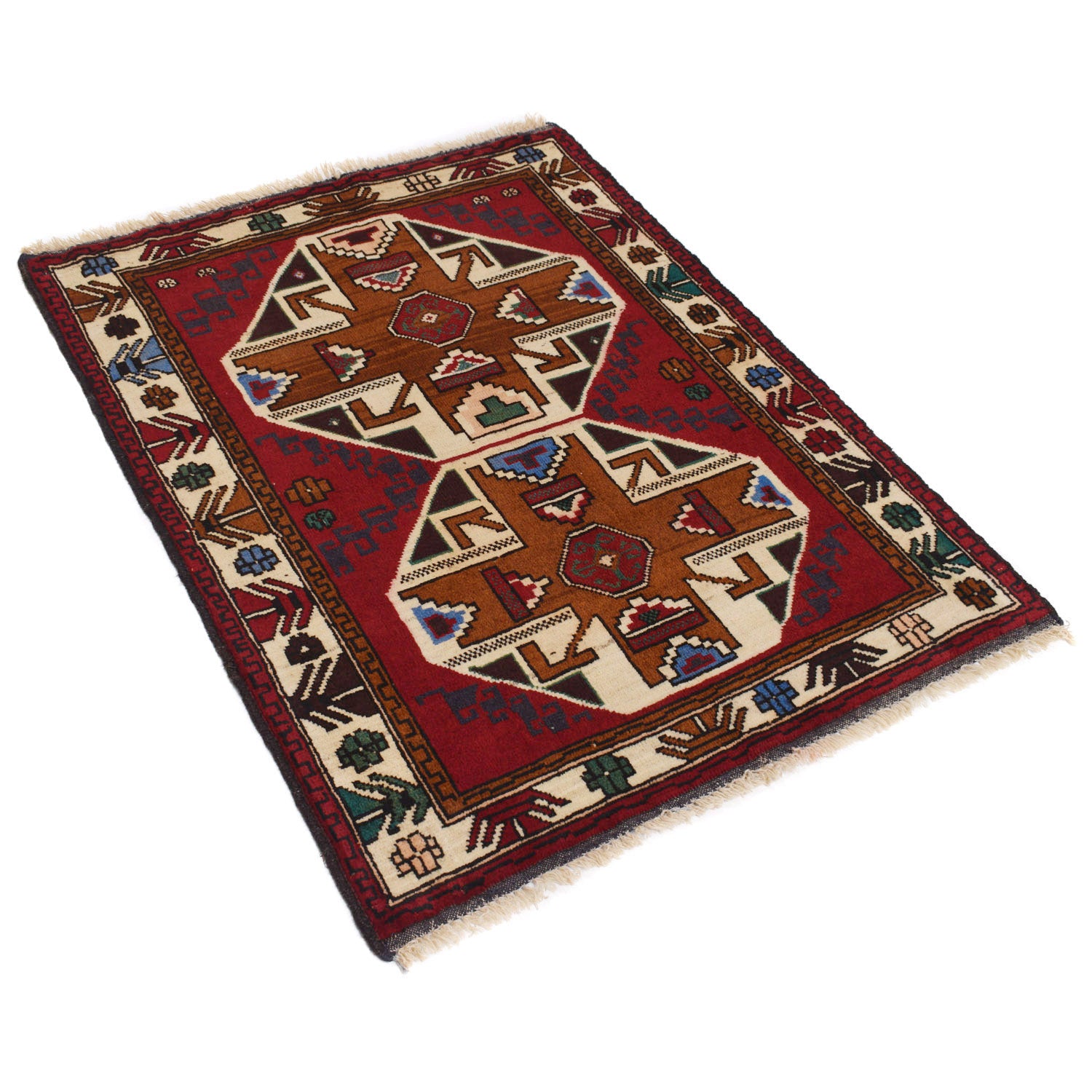 Baluchi Rug 3' 0 x 3' 9 (ft) - No. 11428