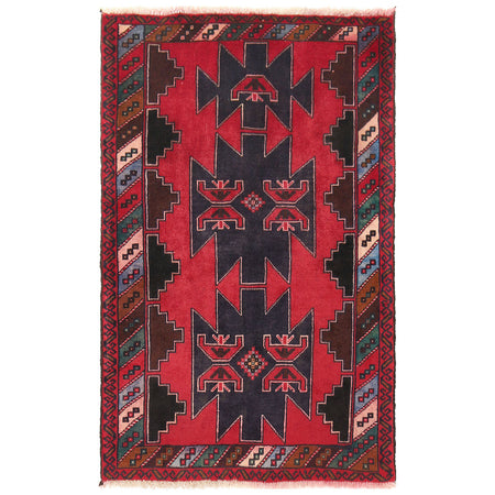 Baluchi Rug 2' 8 x 4' 3 (ft) - No. 11447