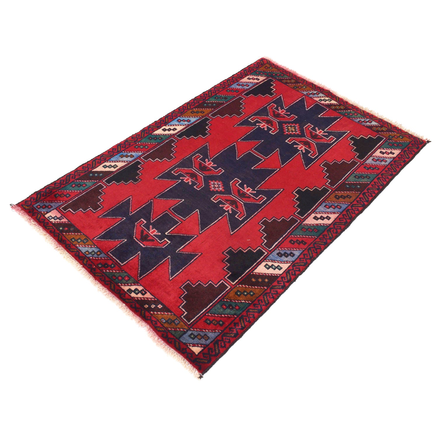 Baluchi Rug 2' 8 x 4' 3 (ft) - No. 11447