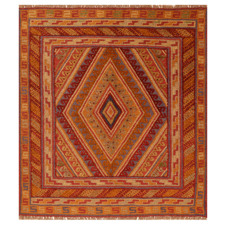 Small Square Rug  3' 8 x 4' 1 (ft) - No. 6475