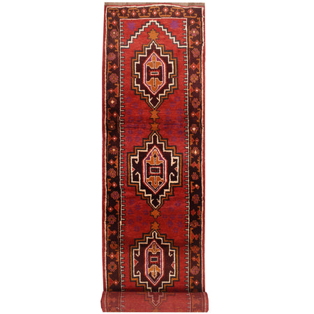 Handmade Baluchi Runner 2' 6 x 12' 4 (ft) - No. 7361
