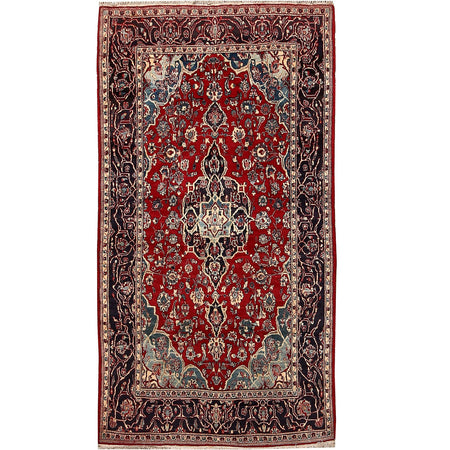 Kashan Rug 4' 2 x 6' 9 (ft) - No. 9476