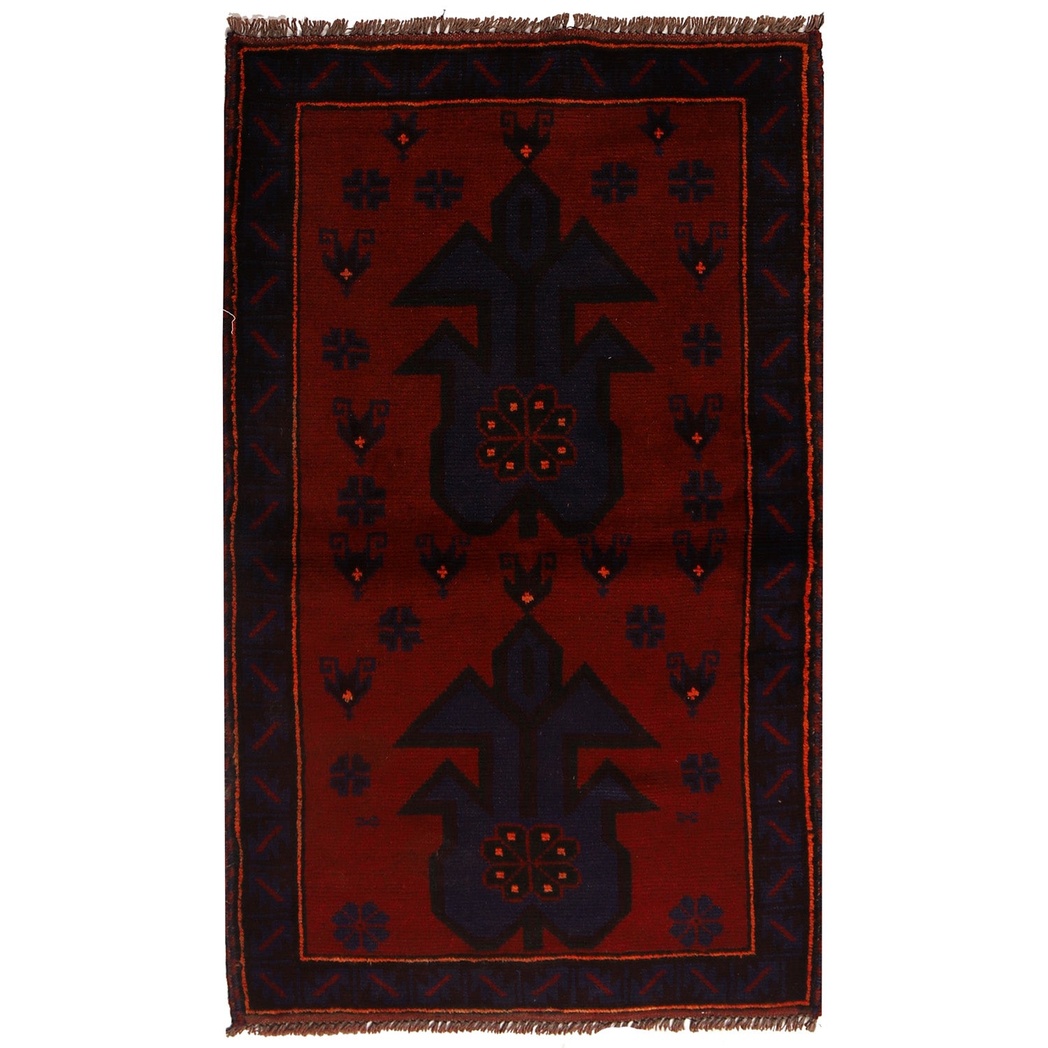 Tribal Baloch Rug 2' 8 x 4' 6 (ft) - No. B16050