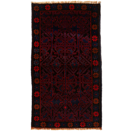 Traditional Baloch Rug 2' 6 x 4' 6 (ft) - No. B16148