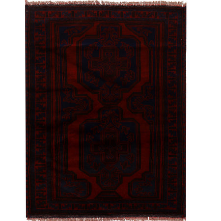 Tribal Baloch Rug 3' 0 x 4' 4 (ft) - No. B16153