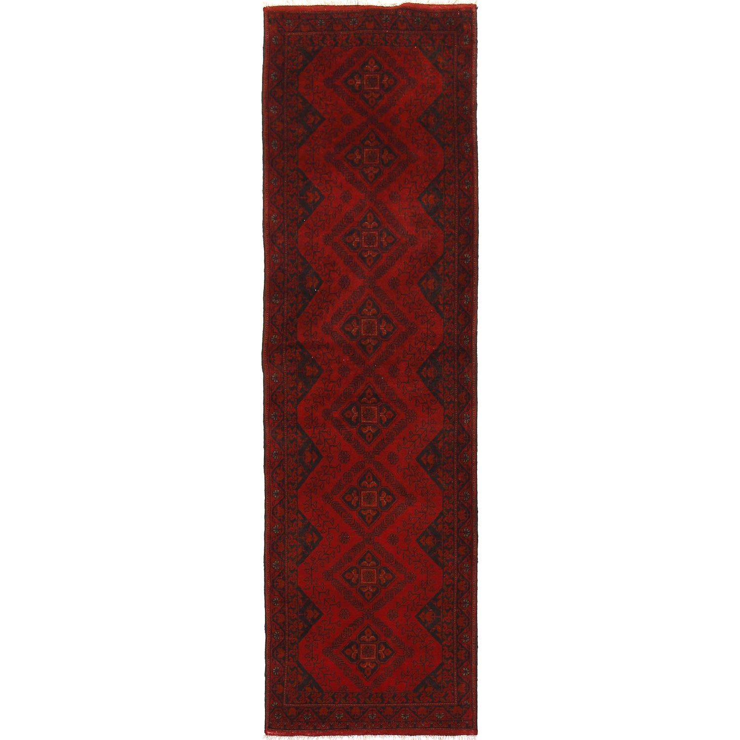 Red Color Khal Mohammadi Runner 2' 6 x 9' 5 (ft) - No. B19919