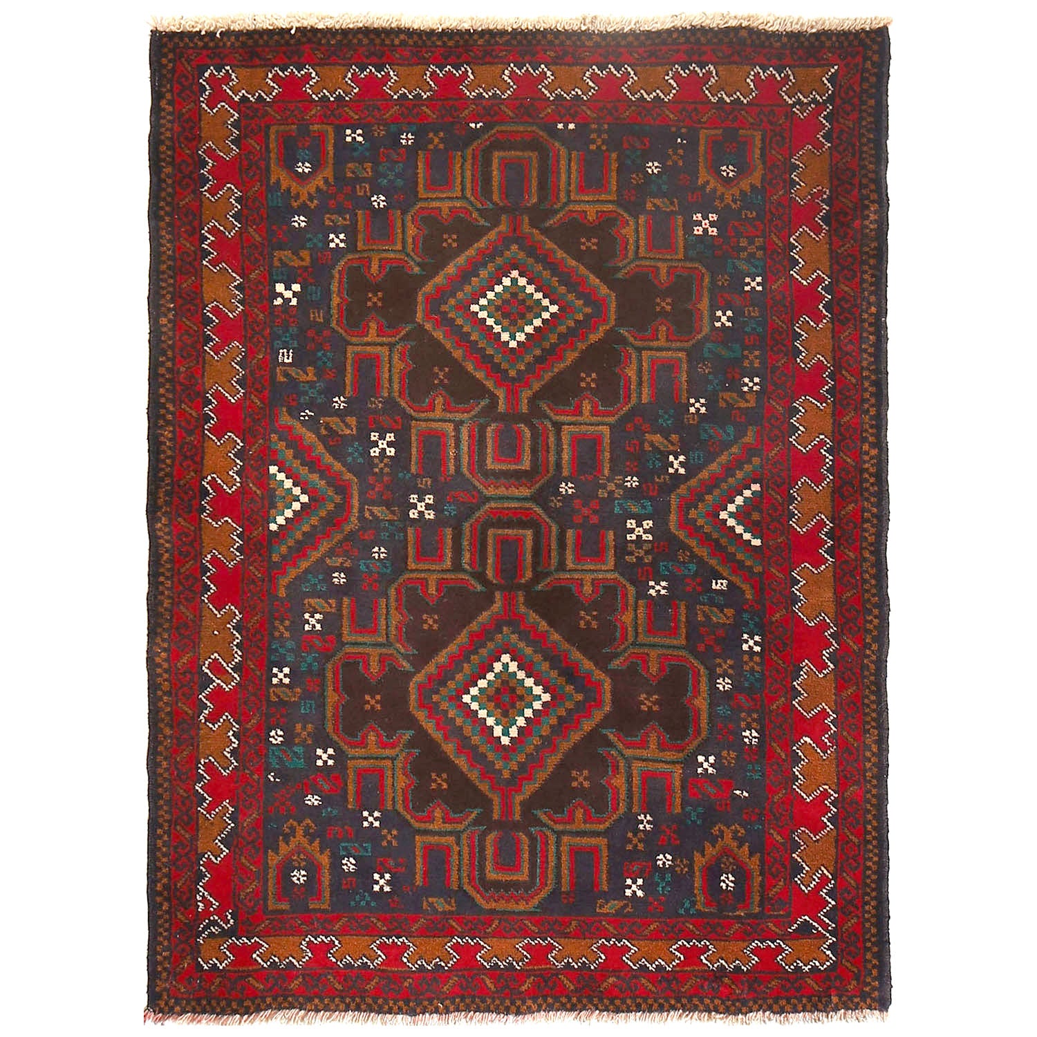 Baluchi Rug 2' 9 x 3' 9 (ft) - No. G16221