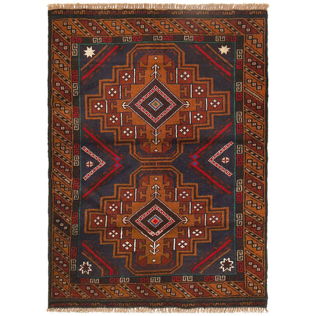 Baluchi Rug 2' 7 x 4' 0 (ft) - No. G16352