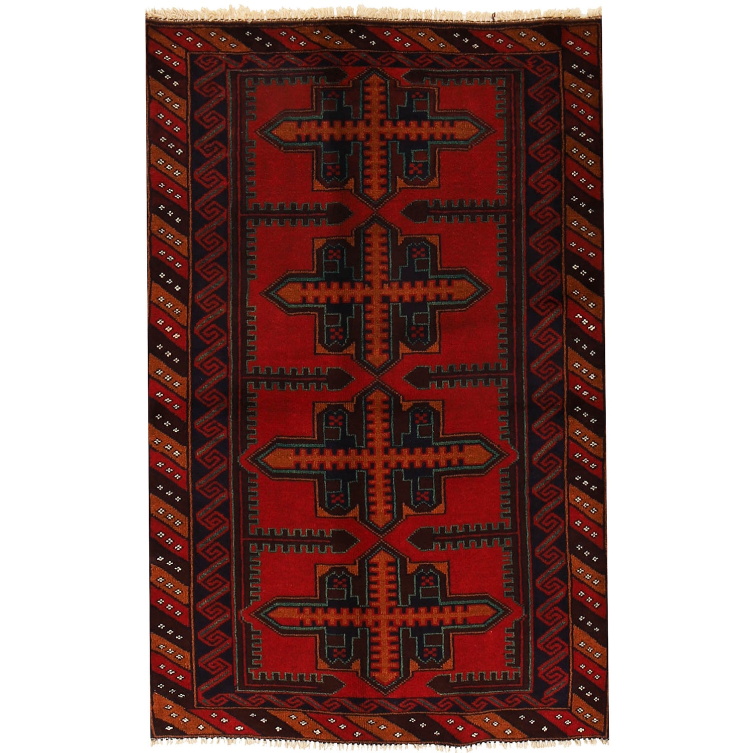 Baluchi Rug 2' 9 x 4' 5 (ft) - No. G19025