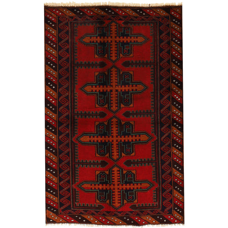 Baluchi Rug 2' 9 x 4' 5 (ft) - No. G19025