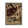 Handmade War Rug 2' x 2' 5 (ft) - No. R15615