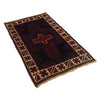 Baluchi Rug 2' 7 x 4' 4 (ft) - No. B17036