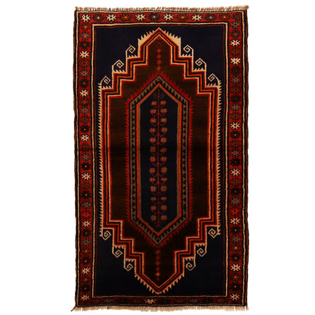 Hand Knotted Baluchi Rug 2' 7 x 4' 6 (ft) - No. B17649