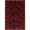 Hand Knotted Baluchi Rug 3' 2 x 4' 8 (ft) - No. B18868