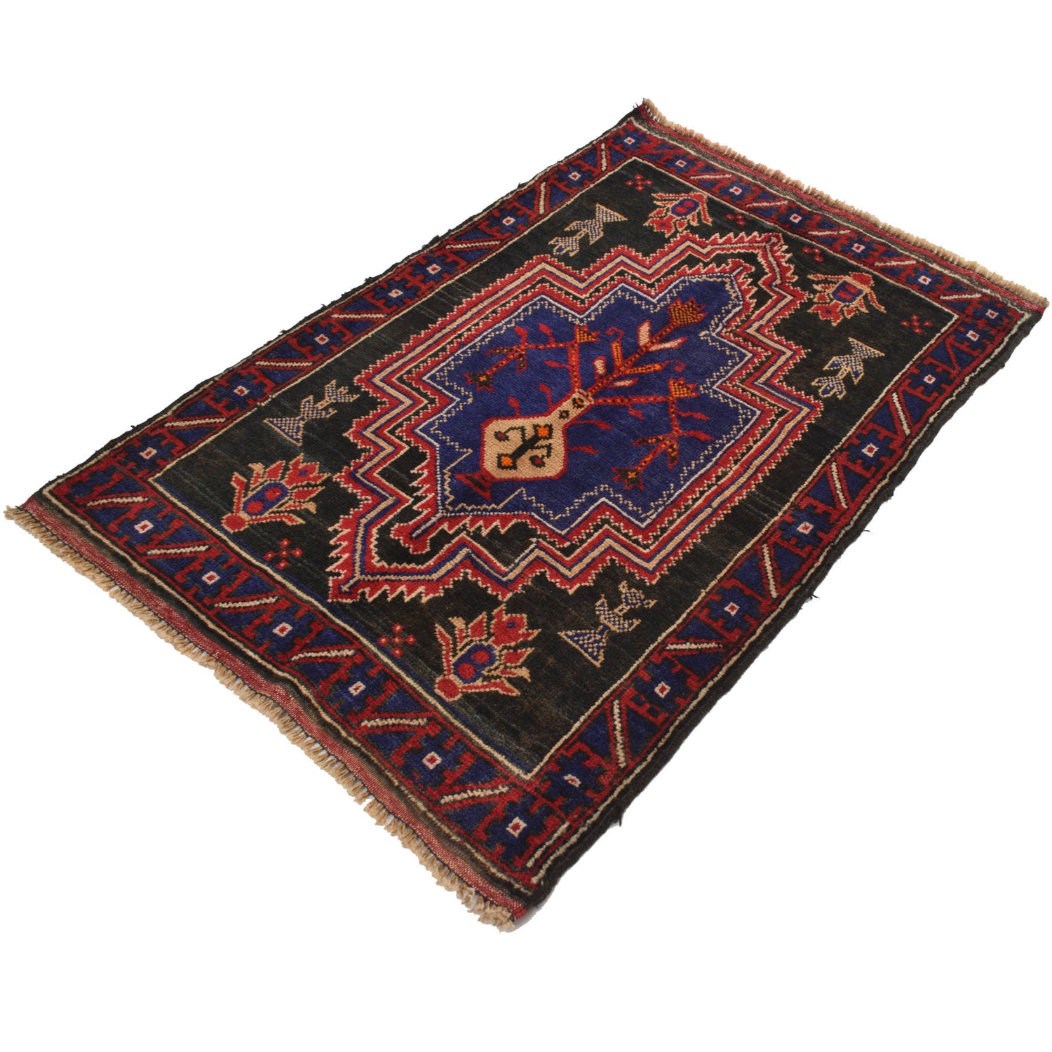 Traditional Baloch Rug 3' 0 x 4' 5 (ft) - No. B18897