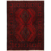 Maroon Khal Mohammadi Rug 3' 4 x 4' 7 (ft) - No. b19119