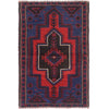 Blue Color Baluchi Rug 3' 1 x 5' 1 (ft) - No. G15344