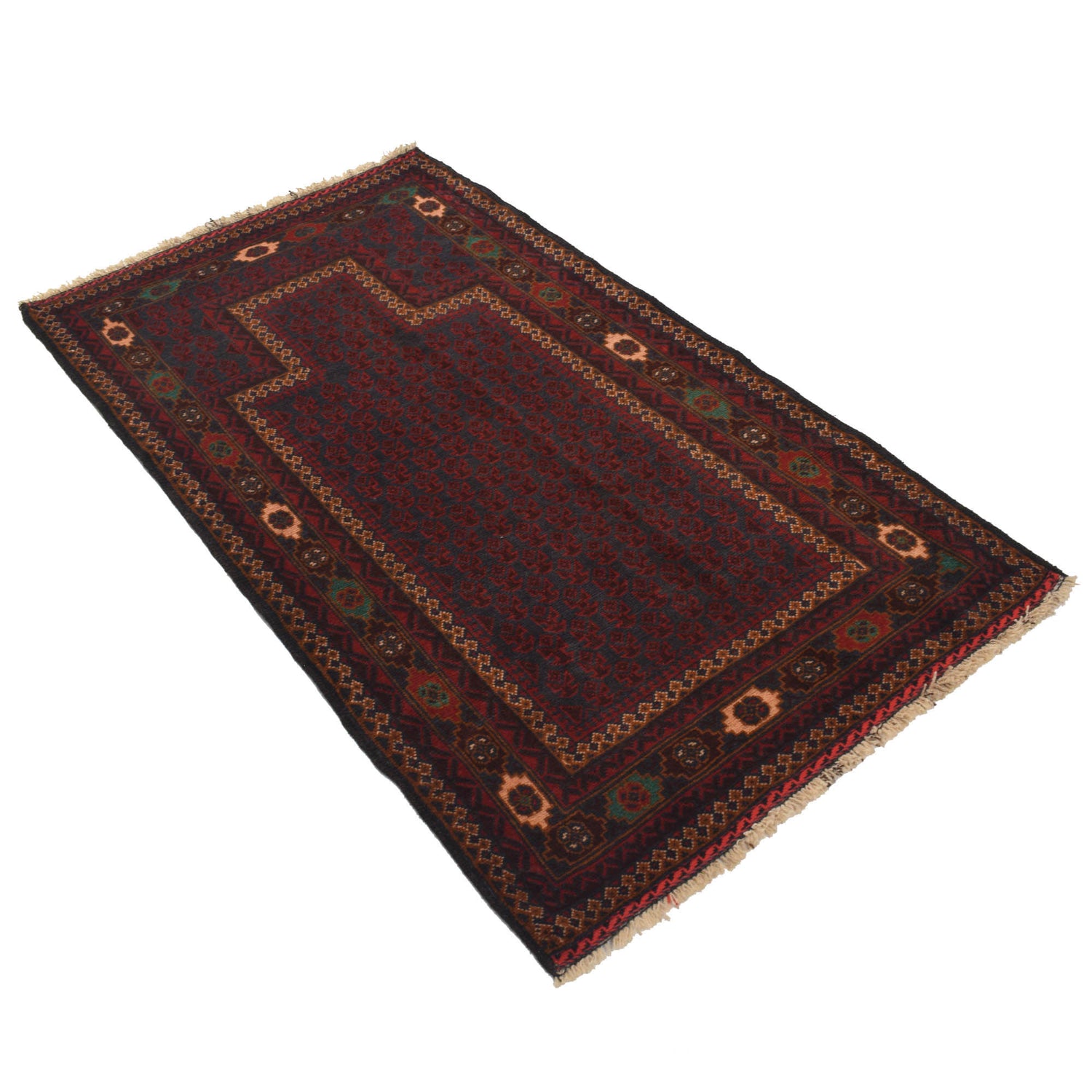 Handmade Prayer Rug 2' 9 x 5' 2 (ft) - No. G18882