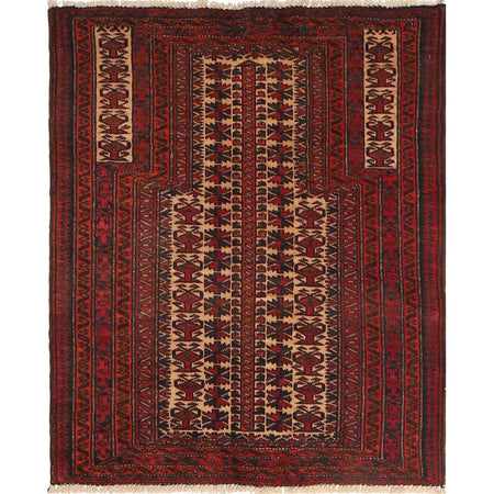 Handmade Prayer Rug 2' 6 x 3' 6 (ft) - No. G18975