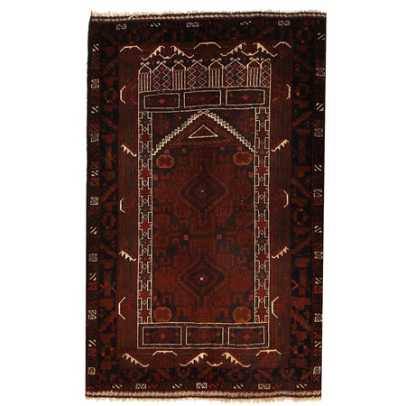 Handmade Prayer Rug 2' 9 x 4' 5 (ft) - No. G19049
